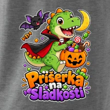 Príšerka na sladkosti - dinosaurus s tekvicou