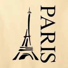 Paris nápis Eiffelovka na výšku