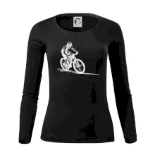 MTB kreslený cyklista MTB kreslený cyklista