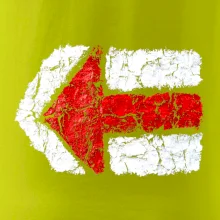 Párová turistická značka  červená Párová turistická značka  červená