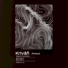 Kriváň - vrstevnice v obdĺžniku