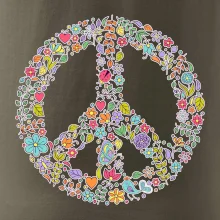 Peace symbol lístočky