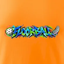 Florbalové graffiti v neonových barvách