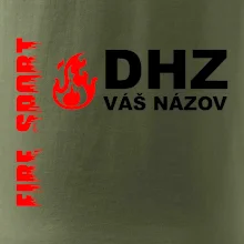 DHZ (oheň, firesport, názov sboru - vlastný nápis)