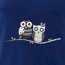 Dve sovy abstraktné