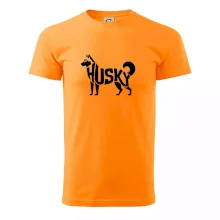 Husky nápis v tele