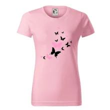 Motýle ružovo čierni