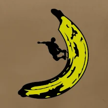 Skateboardista na banánu