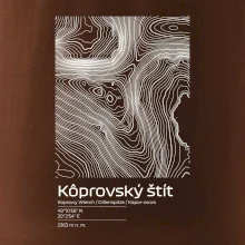 Kôprovský štít - vrstevnice v obdĺžniku