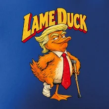 Trump jako kulhající kachna retro komiks