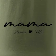 Mama - tričko menami deti písacie
