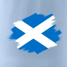 Škótska vlajka kreslená štetcom