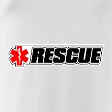 Záchranár rescue kríž červený Záchranár rescue kríž červený