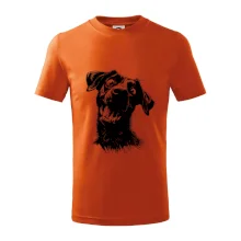 Čiernobiela karikatúra Labrador tmavý