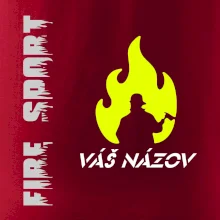 Hasiči - oheň - Váš názov - Prsník + chrbát