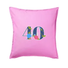 Kvetinové číslo kreslené - 40