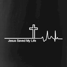 Jesus Saved My Life kríž ekg