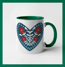 Folklór - srdce modré plné