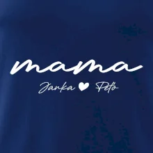 Mama - tričko menami deti písacie