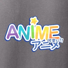 Anime nápis dúhový