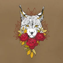 Rys s červenými ružami (Pecka design)