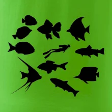 Potápač ryby štvorec