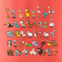 Tričko plné zvieratiek