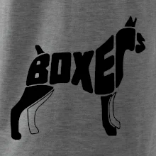 Boxer nápis v tele Boxer nápis v tele