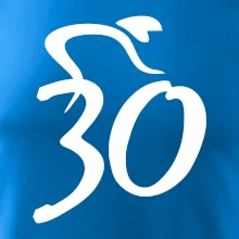 Cyklista oslavuje tridsiatku (30)
