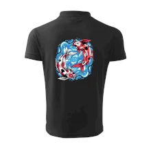 Yin & Yang Koi kapor - červený