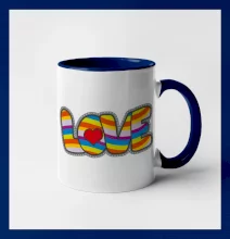 Love nápis dúhový