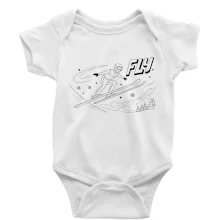 Skokan na lyžiach čierny obrázok FLY