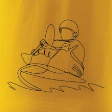 Kajak na vode jedným ťahom