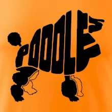 Pudel - nápis v tele Pudel - nápis v tele