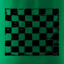 Šachovnica čierna kreslená