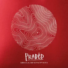 Praděd - vrstevnice v kruhu
