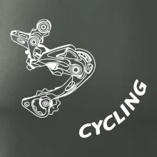 Cycling nápis šikmo