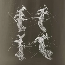 Skrútený stožiar vysokého vedenia