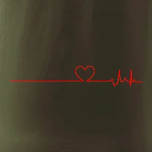 Poker EKG srdce červené