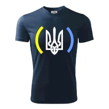 Ukrajina trojzubec s farbami