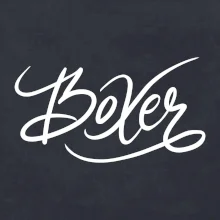 Boxer - nápis okrasný