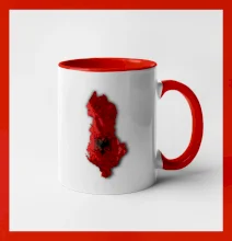 Mapa Albánsko reliéf hôr