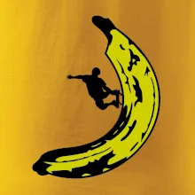 Skateboardista na banánu