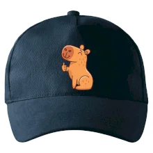 Kapybara s palcom hore