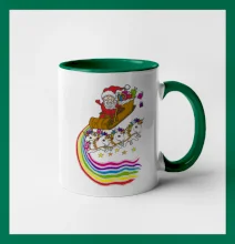 Santa a jednorožce (Pecka design)