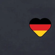 Germany love prso - Nemecká vlajka