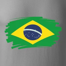 Brazília vlajka štetkou