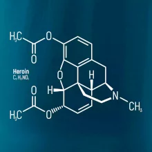 Molekulárna štruktúra Heroín Molekulárna štruktúra Heroín