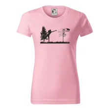 Disc golf - žena čierny obrázok