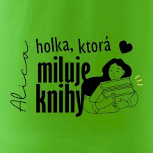 Čiernobiela holka, ktorá miluje knihy - holka - Vaše meno